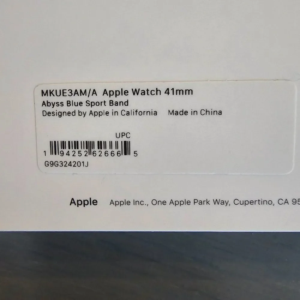 Apple Abyss Blue 41mm Sport Band for Apple Watch